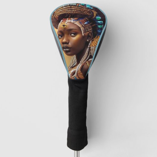Afrikaanse koningin- golfheadcover (Voorkant)