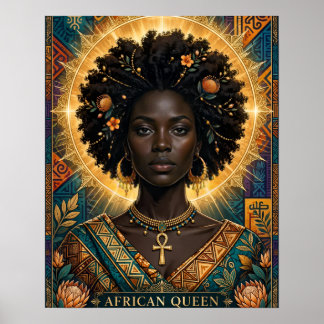 Afrikaanse Koningin Halo Poster