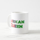 afrikaanse koningin koffiemok (Voorkant links)