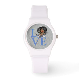 Afrikaanse koningin Stijlvol Glitter Sporty Chic Horloge