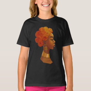 Afrikaanse Koninklijke Bloem Haar Meisje T-shirt