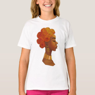 Afrikaanse Koninklijke Bloem Haar Meisje T-shirt