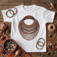 Afrikaanse Kralen Collier Halsketting Stam