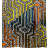 Afrikaanse Kuba Cloth, stadsdruk Douchegordijn (Voorkant)