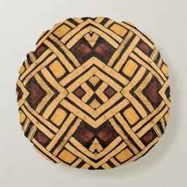 Afrikaanse Kuba Collage Pillow II Rond Kussen