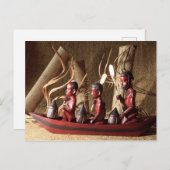 Afrikaanse kunst briefkaart (Voorkant / Achterkant)