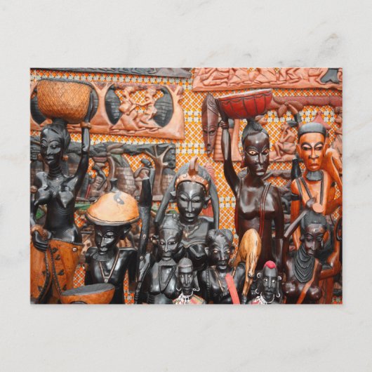 Afrikaanse kunst briefkaart (Voorkant)