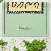 Afrikaanse kunst, laten we feesten theedoek (Gevouwen)