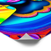 Afrikaanse kunst met zwarte kunst poster (Hoek)