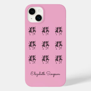 Afrikaanse kunst, monogram, silhouetdansers Case-Mate iPhone 14 plus hoesje