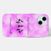Afrikaanse kunst, roze wolk Inspirerend dans Case-Mate iPhone Case (Achterkant (horizontaal))