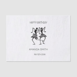 Afrikaanse kunst, Silhouette Celebration Dansers Tissuepapier