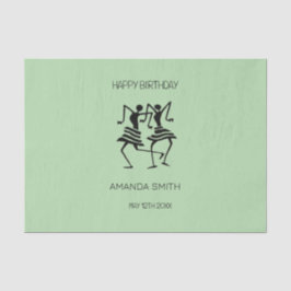 Afrikaanse kunst, Silhouette Celebration Dansers Tissuepapier