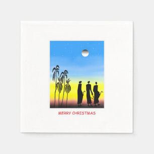Afrikaanse kunst, vrolijk kerstfeest, servet