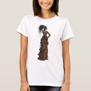 Afrikaanse kunst vrouw modeontwerp t-shirt