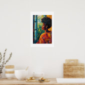 Afrikaanse kunstprint poster (Keuken)