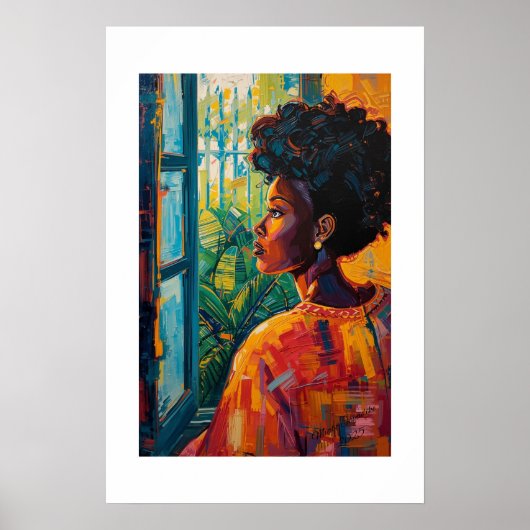 Afrikaanse kunstprint poster (Voorkant)