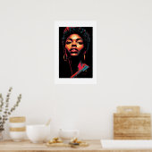 Afrikaanse kunstprint poster (Keuken)