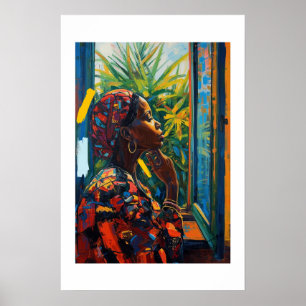 Afrikaanse kunstprint poster