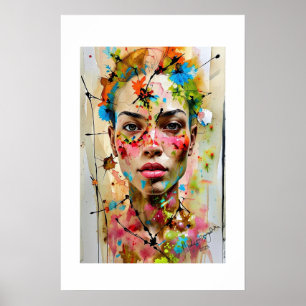 Afrikaanse kunstprint poster