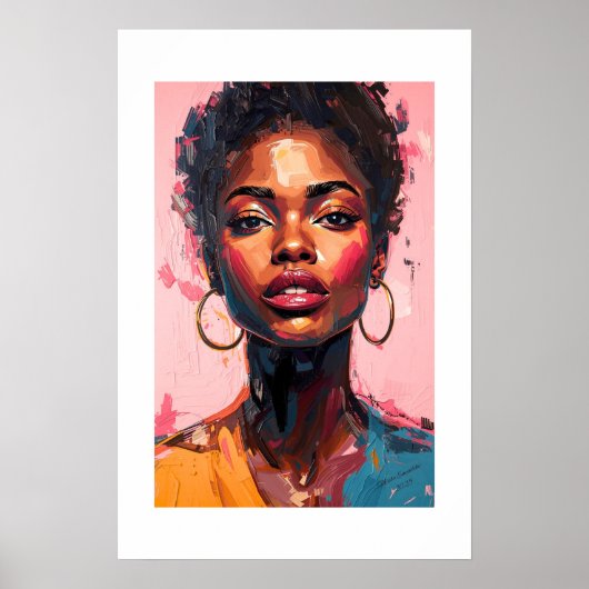 Afrikaanse kunstprint poster (Voorkant)