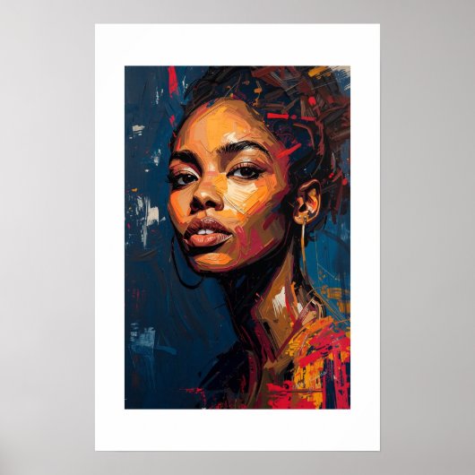 Afrikaanse kunstprint poster (Voorkant)