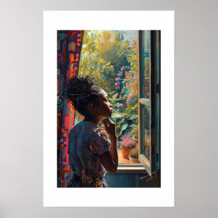 Afrikaanse kunstprint poster