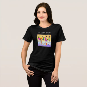 Afrikaanse kunstuiting van geluk Tri-Blend shirt