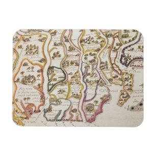 Afrikaanse kust en Gambia 1622 Magneet
