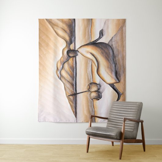 Afrikaanse landschapsarchitectuur wandkleed (In situ)