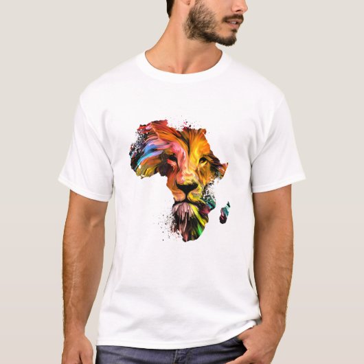 Afrikaanse leeuw | Lion Face | Dierentuin | Af T-shirt (Voorkant)