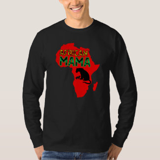 Afrikaanse leeuwenmoeder Rood T-shirt