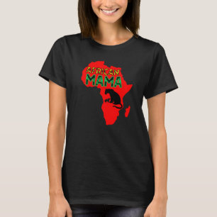 Afrikaanse leeuwenmoeder Rood T-shirt