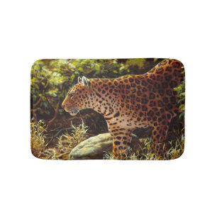 Afrikaanse leopard Bathroom Mat