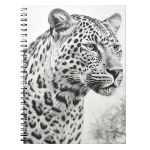 Afrikaanse Leopard Pencil Drawing Notitieboek