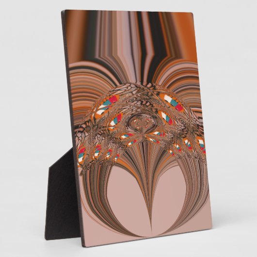 Afrikaanse Lichtblonde Kaleidoscoop Art Print Desi Fotoplaat (Zijkant)