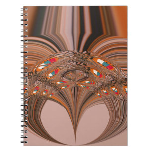 Afrikaanse Lichtblonde Kaleidoscoop Art Print Desi Notitieboek