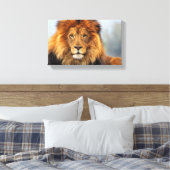 Afrikaanse lion 1 canvas afdruk (Insitu (Slaapkamer))