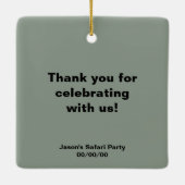 Afrikaanse lion 1 keramisch ornament (Achterkant)