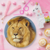 Afrikaanse Lion 2 Papieren Bordje (Feest)