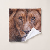 Afrikaanse lion bad handdoek (Wasdoekje)