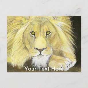 Afrikaanse lion briefkaart