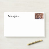 Afrikaanse lion post-it® notes (Op bureau)