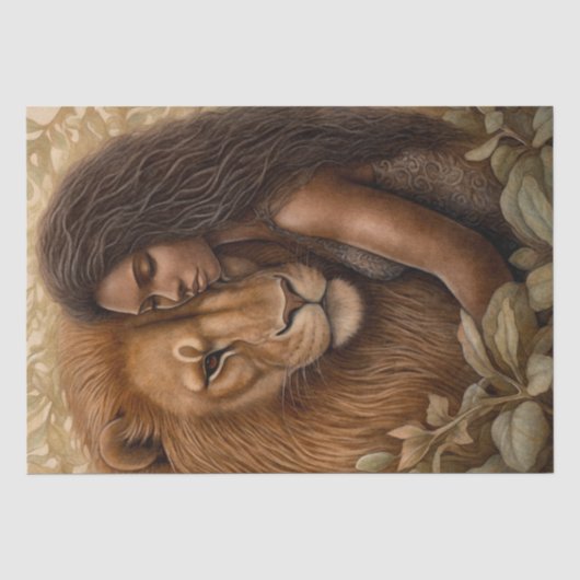 Afrikaanse lion tissuepapier (Voorkant)