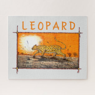Afrikaanse luipaard legpuzzel