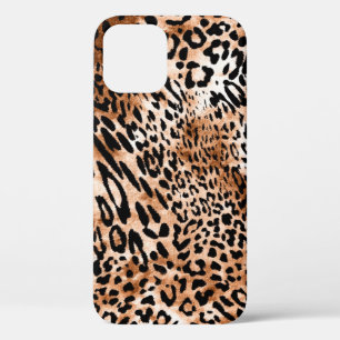 Afrikaanse luipaard print naadloos iPhone 12 hoesje