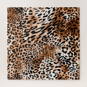 Afrikaanse luipaard print naadloos legpuzzel
