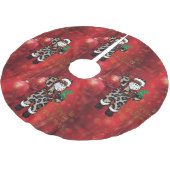 Afrikaanse luipaard santa kerstboom rok (Gekanteld)