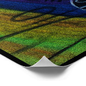 Afrikaanse maan - Miami Deco Print (Hoek)