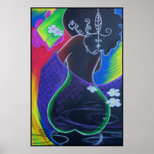 Afrikaanse maan - Miami Tile Print